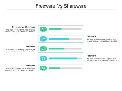 Freeware vs shareware ppt powerpoint presentation gallery deck
