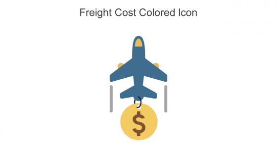 Freight Cost Colored Icon In Powerpoint Pptx Png And Editable Eps Format