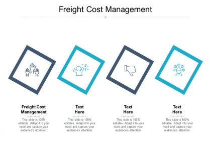 Freight cost management ppt powerpoint presentation infographic template example introduction cpb
