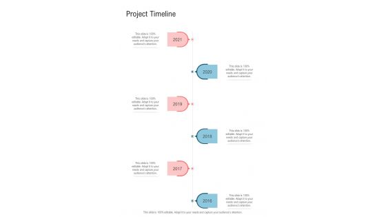 Freight Forwarding Business Proposal Project Timeline One Pager Sample Example Document