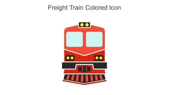 Freight Train Colored Icon In Powerpoint Pptx Png And Editable Eps Format