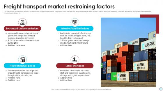 Freight Transport Market Restraining Factors