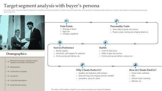 Freight Trucking Business Target Segment Analysis With Buyers Persona BP SS