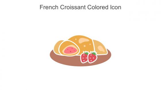 French Croissant Colored Icon In Powerpoint Pptx Png And Editable Eps Format