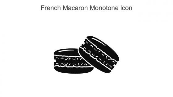 French Macaron Monotone Icon In Powerpoint Pptx Png And Editable Eps Format