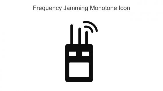 Frequency Jamming Monotone Icon In Powerpoint Pptx Png And Editable Eps Format