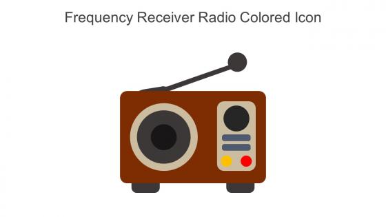 Frequency Receiver Radio Colored Icon In Powerpoint Pptx Png And Editable Eps Format