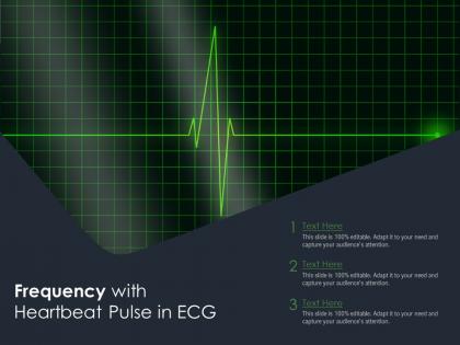 Frequency with heartbeat pulse in ecg