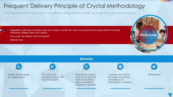 Frequent Delivery Principle Of Crystal Methodology Ppt Infographics