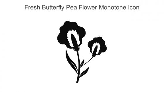 Fresh Butterfly Pea Flower Monotone Icon In Powerpoint Pptx Png And Editable Eps Format