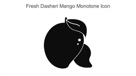 Fresh Dasheri Mango Monotone Icon In Powerpoint Pptx Png And Editable Eps Format