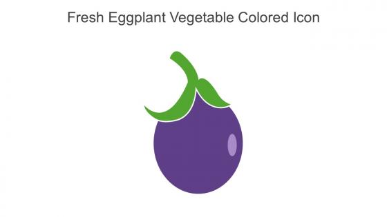 Fresh Eggplant Vegetable Colored Icon In Powerpoint Pptx Png And Editable Eps Format
