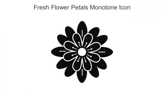 Fresh Flower Petals Monotone Icon In Powerpoint Pptx Png And Editable Eps Format