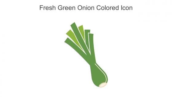 Fresh Green Onion Colored Icon In Powerpoint Pptx Png And Editable Eps Format