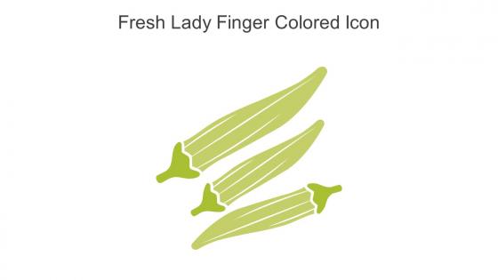 Fresh Lady Finger Colored Icon In Powerpoint Pptx Png And Editable Eps Format