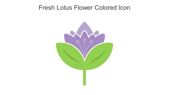 Fresh Lotus Flower Colored Icon In Powerpoint Pptx Png And Editable Eps Format
