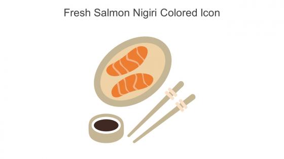 Fresh Salmon Nigiri Colored Icon In Powerpoint Pptx Png And Editable Eps Format
