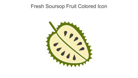 Fresh Soursop Fruit Colored Icon In Powerpoint Pptx Png And Editable Eps Format