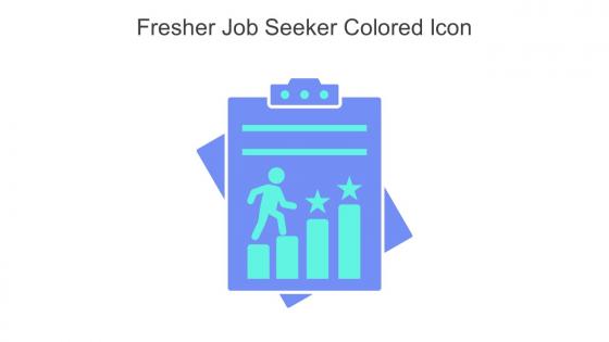 Fresher Job Seeker Colored Icon In Powerpoint Pptx Png And Editable Eps Format