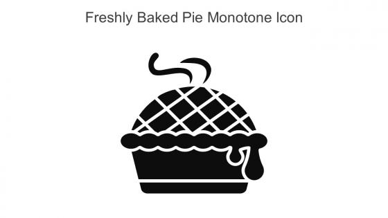 Freshly Baked Pie Monotone Icon In Powerpoint Pptx Png And Editable Eps Format