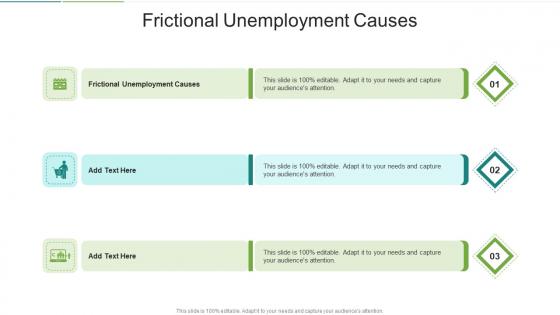 Frictional Unemployment Causes In Powerpoint And Google Slides Cpb
