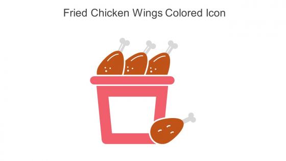 Fried Chicken Wings Colored Icon In Powerpoint Pptx Png And Editable Eps Format