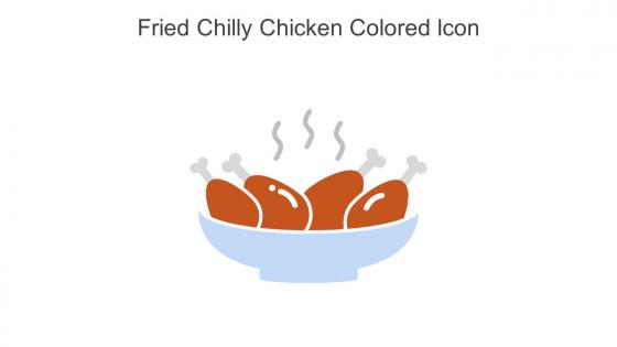 Fried Chilly Chicken Colored Icon In Powerpoint Pptx Png And Editable Eps Format