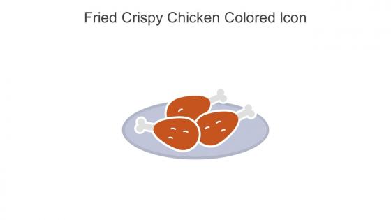 Fried Crispy Chicken Colored Icon In Powerpoint Pptx Png And Editable Eps Format