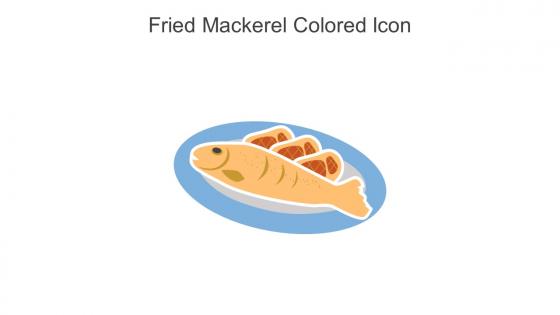 Fried Mackerel Colored Icon In Powerpoint Pptx Png And Editable Eps Format