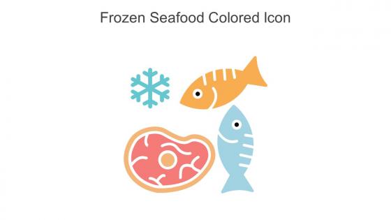 Frozen Seafood Colored Icon In Powerpoint Pptx Png And Editable Eps Format