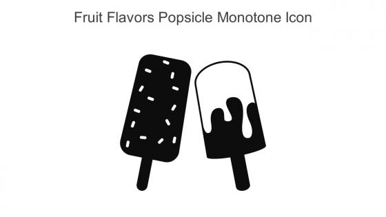 Fruit Flavors Popsicle Monotone Icon In Powerpoint Pptx Png And Editable Eps Format