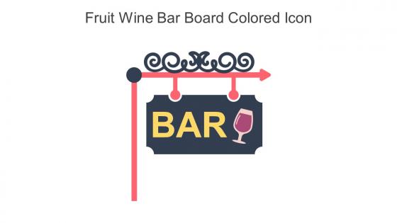 Fruit Wine Bar Board Colored Icon In Powerpoint Pptx Png And Editable Eps Format