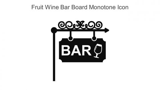 Fruit Wine Bar Board Monotone Icon In Powerpoint Pptx Png And Editable Eps Format
