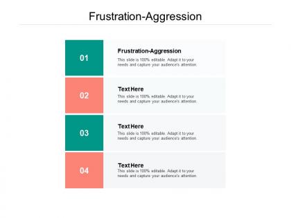 Frustration aggression ppt powerpoint presentation visual aids infographics cpb