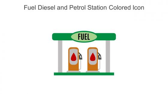 Fuel Diesel And Petrol Station Colored Icon In Powerpoint Pptx Png And Editable Eps Format