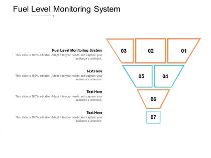 Fuel level monitoring system ppt powerpoint presentation model background image cpb