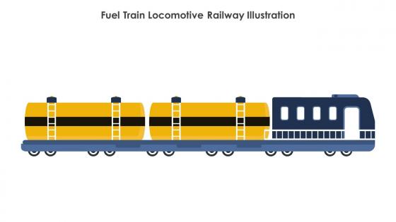 Fuel Train Locomotive Railway Illustration