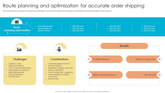 Fulfillment Center Optimization Route Planning And Optimization For Accurate Order Shipping