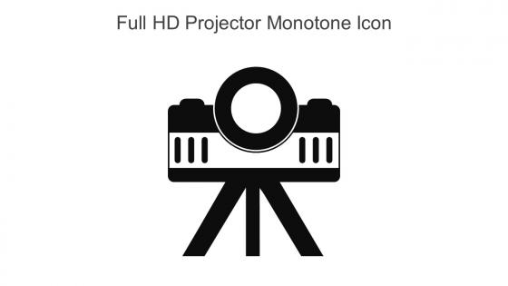 Full HD Projector Monotone Icon In Powerpoint Pptx Png And Editable Eps Format