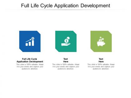 Full life cycle application development ppt powerpoint presentation portfolio demonstration cpb