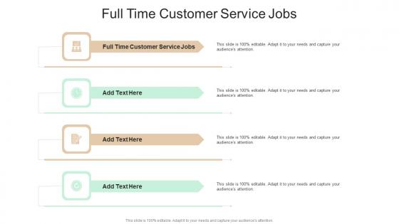 Full Time Customer Service Jobs In Powerpoint And Google Slides Cpb