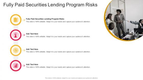 Fully Paid Securities Lending Program Risks In Powerpoint And Google Slides Cpb