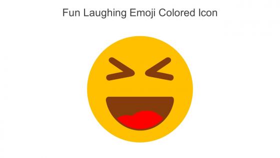 Fun Laughing Emoji Colored Icon In Powerpoint Pptx Png And Editable Eps Format