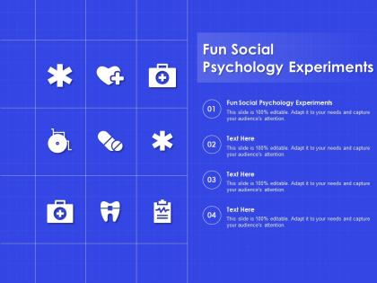 Fun social psychology experiments ppt powerpoint presentation outline themes