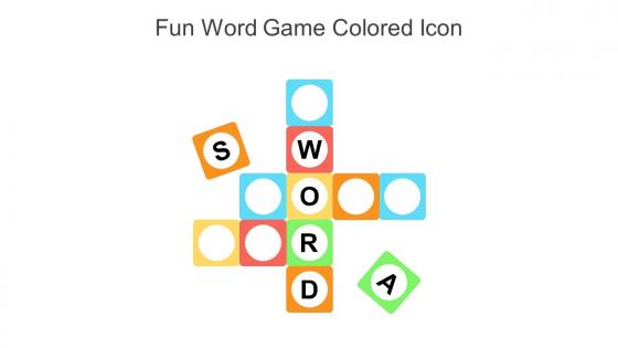 Fun Word Game Colored Icon In Powerpoint Pptx Png And Editable Eps Format