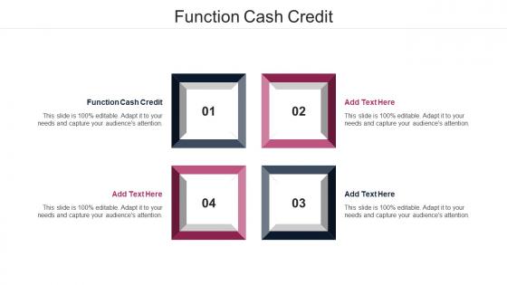 Function Cash Credit Ppt Powerpoint Presentation Summary Design Ideas Cpb