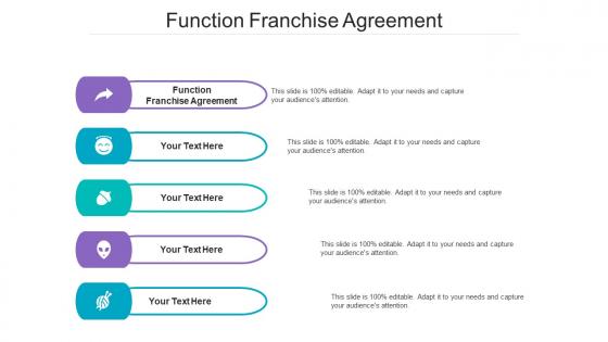 Function Franchise Agreement Ppt Powerpoint Presentation Layouts Graphics Example Cpb