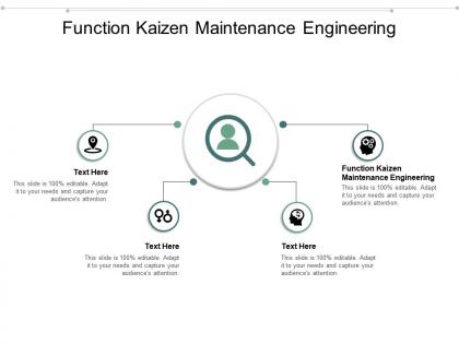Function kaizen maintenance engineering ppt powerpoint presentation model master slide cpb