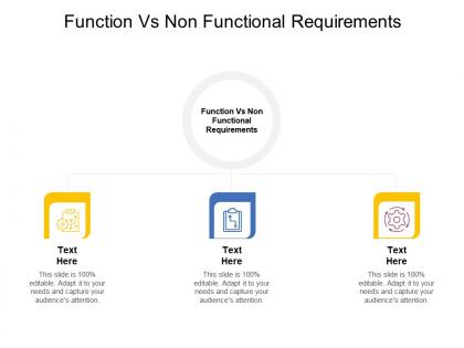 Function vs non functional requirements ppt powerpoint presentation pictures structure cpb