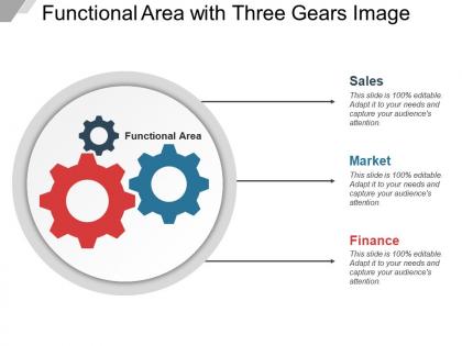 Functional area with three gears image